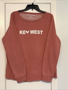 'Key West' Women's Long-Sleeve Sweatshirt - Brick Red